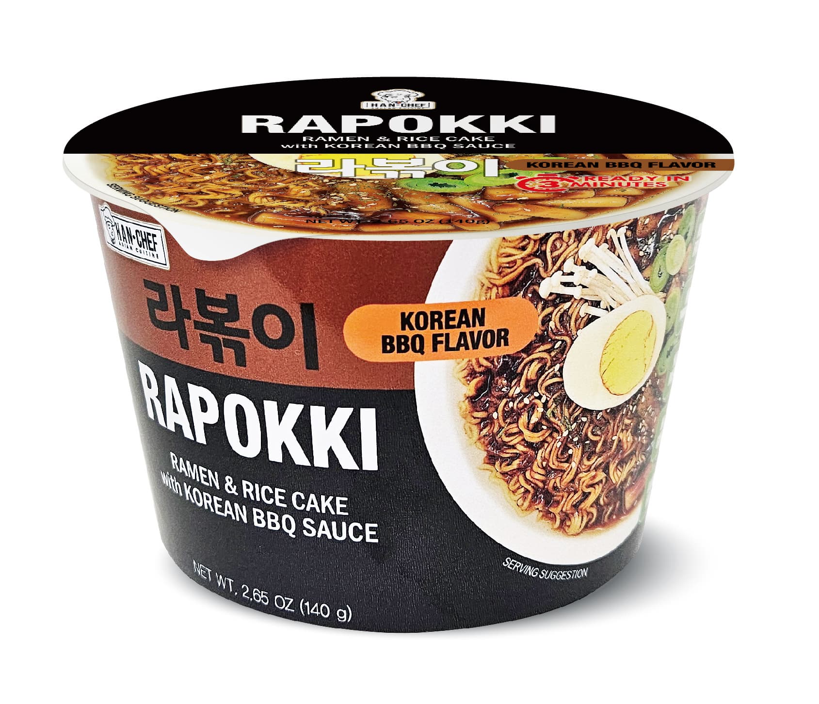 HAN_CHEF Cup Noodles Series __RAPOKKI_Korean BBQ Flavor